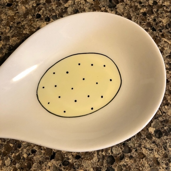 Rae Dunn Spoon Rest Yellow - Picture 3 of 5